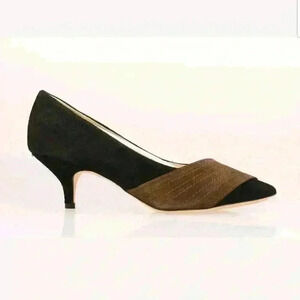 Simply Soles Layla Black Chocolate Suede Heel
